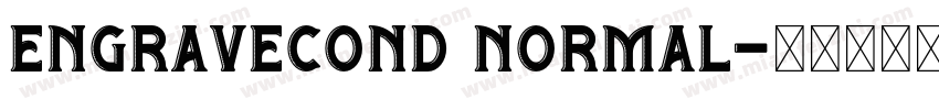 EngraveCond Normal字体转换